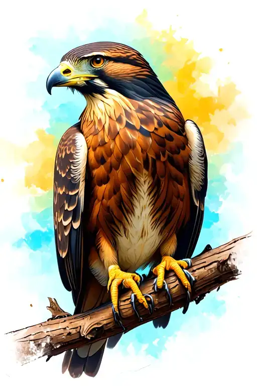 Coopers Hawk Perched