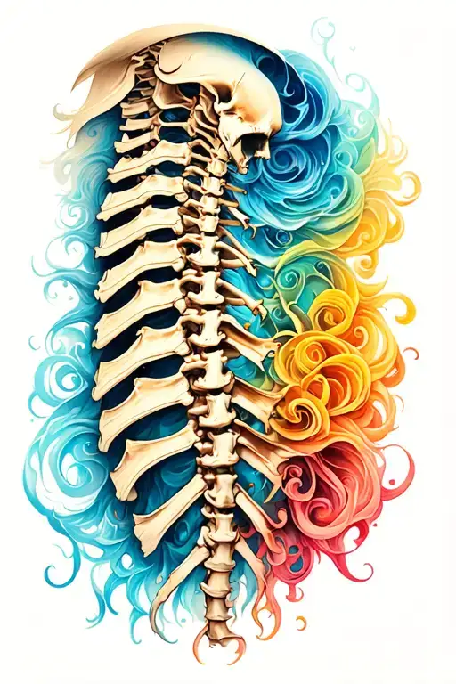 Spine Tattoo Design
