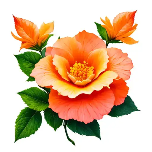 Orange Begonia Petals