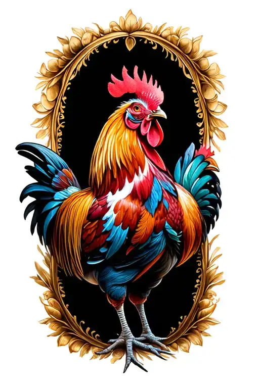 Sexy Rooster Strutting