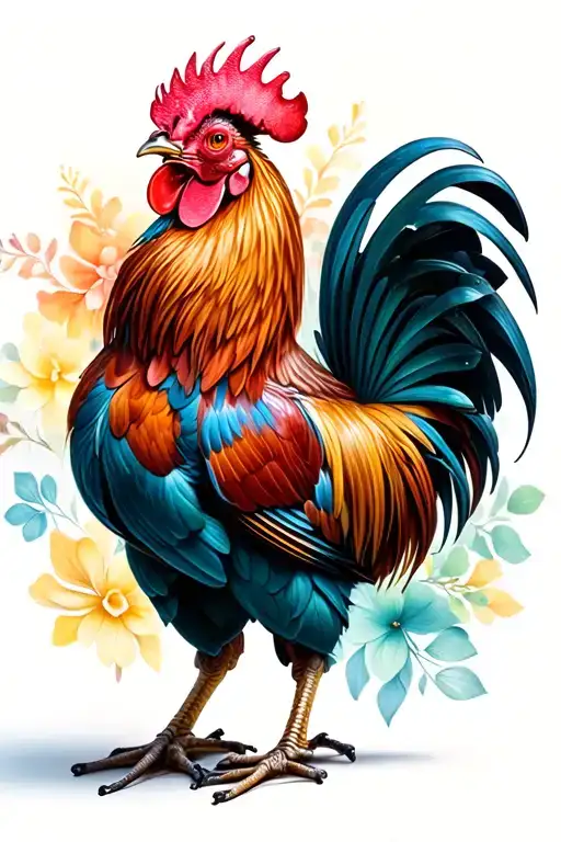 Sexy Rooster Strutting