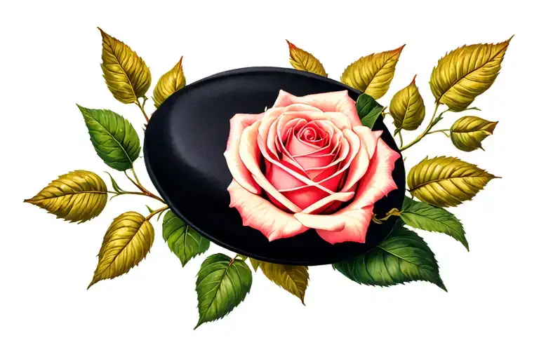 Beret With Rose And Gyposphilia