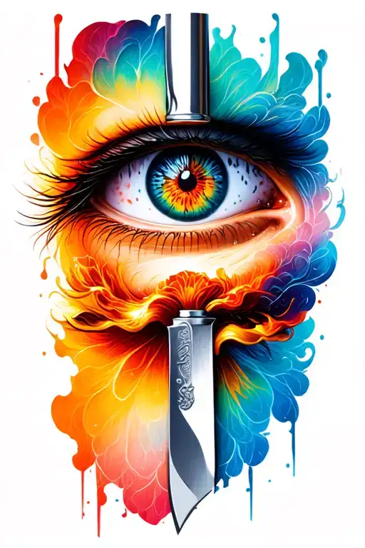 Eyes Inside Knife