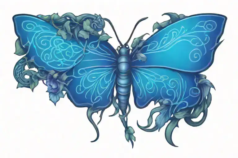 Celtic Knot Butterfly With Thorny Vines