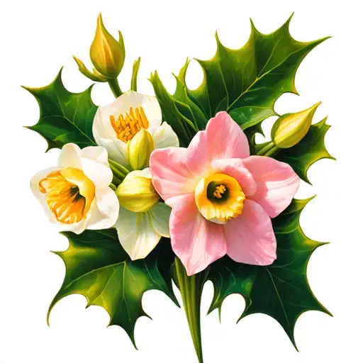 Holly And Narcissus