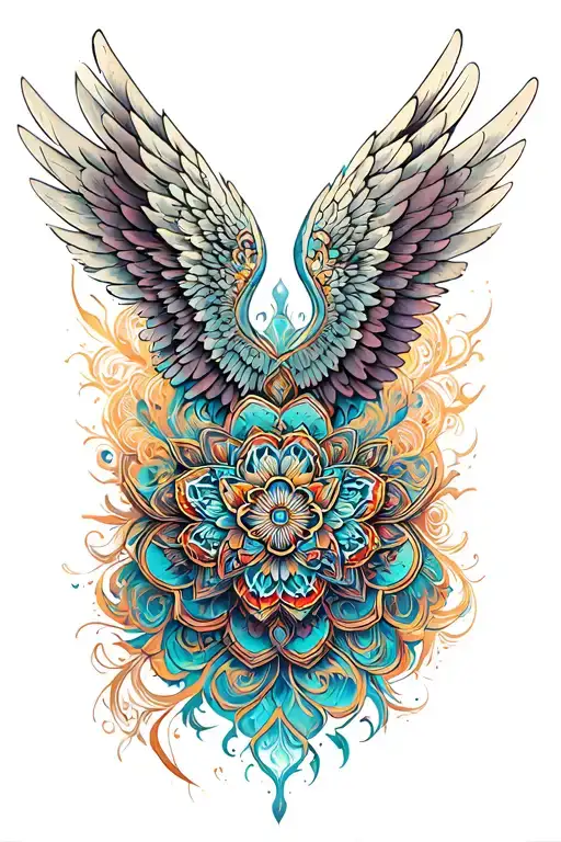 Wings With Mandala