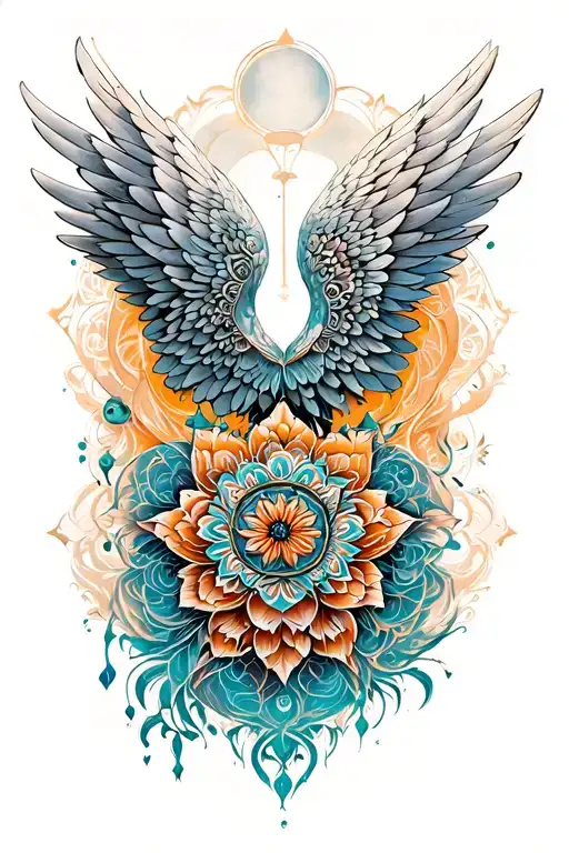 Wings With Mandala