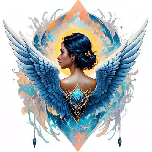 Wings In The Middle Of Shoulder Blades