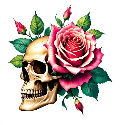 Rose And Skull