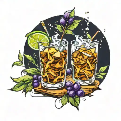 Matching Tattoo Whiskey Coctail