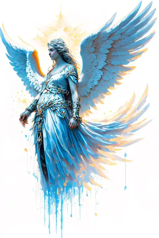 Warrior Angel Wings Spread