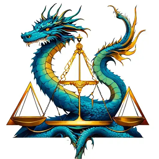 Libra With Dragon & Delta Triangles Connected
