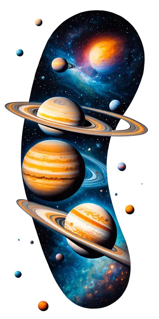 Space Surrounded By Planets Solar System