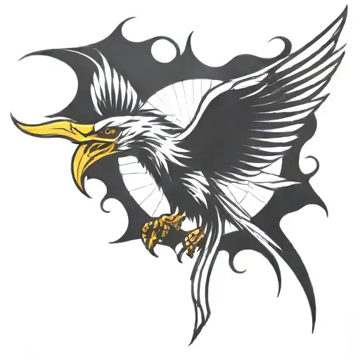 Phoenix Flying Towards The Sun