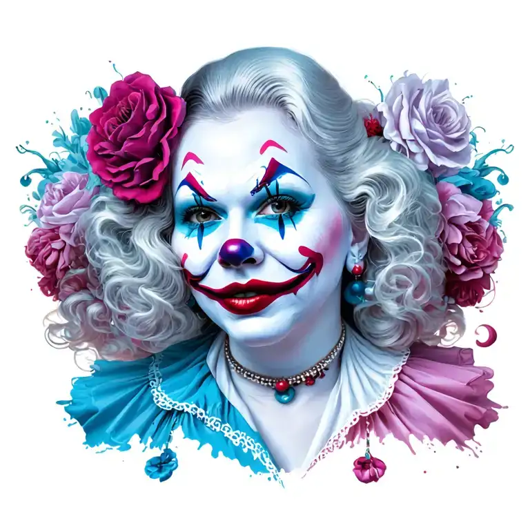 Gangster Clown Woman