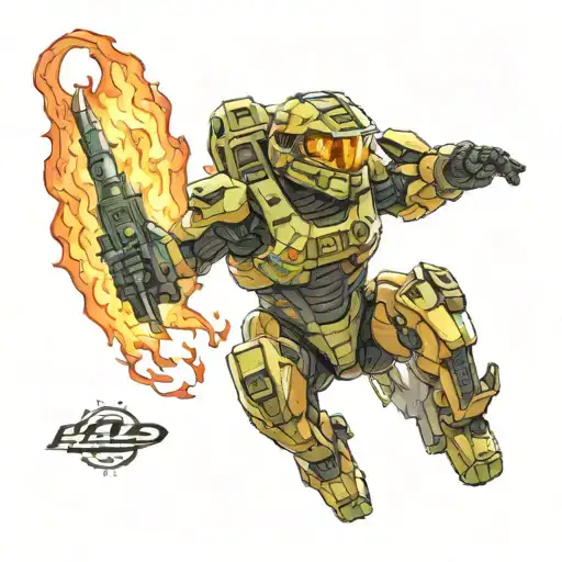 Halo Jumper Trailing Flames All