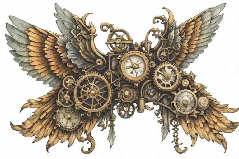 Steam Punk Wings Spread Wide