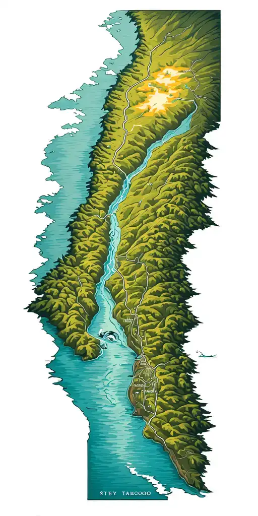 Map Of Tahoe To The Truckee River Down To Pyramid Lake