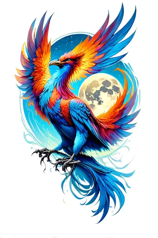 Pheonix And Moon