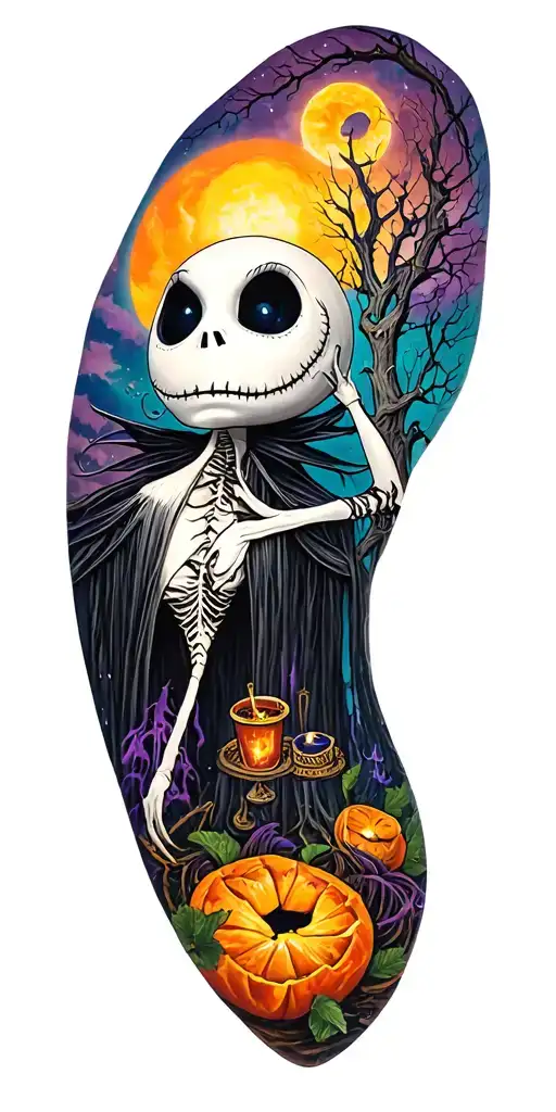 Nightmare Before Christmas And Hocus Pocus Theme Sleeve