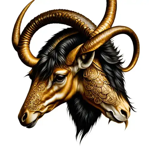 Capricorn Zodiac Sign Intertwined