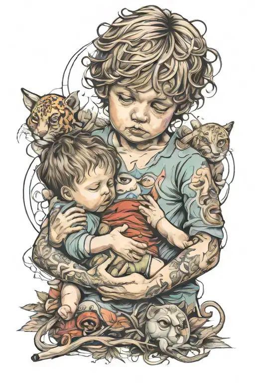 Little Boy Childhood Trauma Caused By Mother