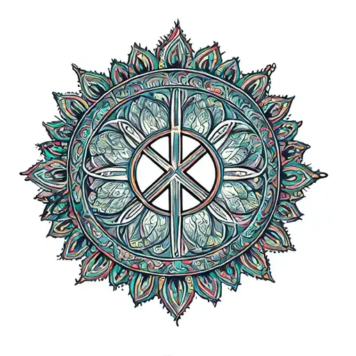 Intricate Mandala Peace Strength And Wisdom