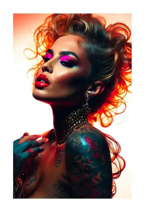 Glamorous Disco Lit Beauty Portrait Of Kylie Minogue