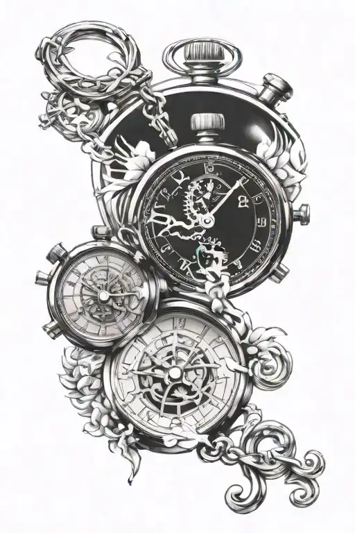 Stoicism Stopwatch Four Virtues Discipline Justice Wisdom Courage