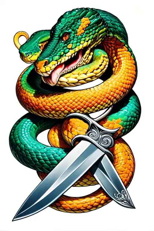 Snake And Dagger