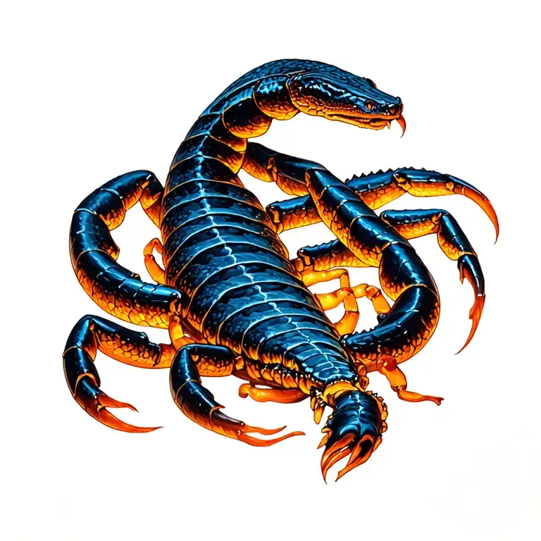 Scorpion Snake Battle Scene