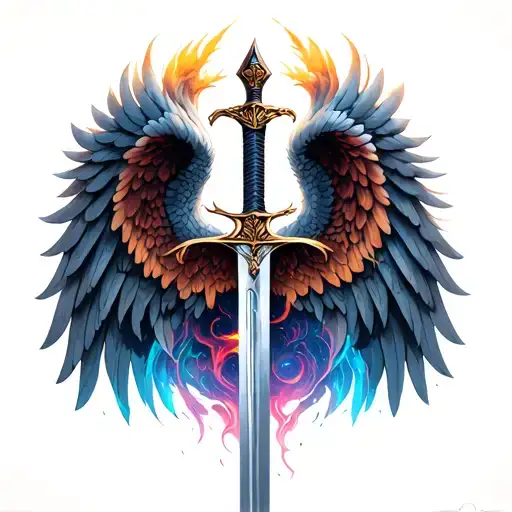 Wings Behind Sword