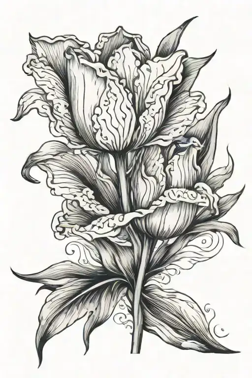 Tulip Flower With Virgo