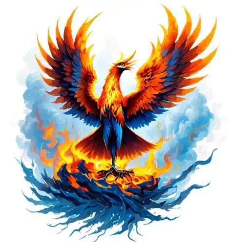 Phoenix Rising From The Ashes