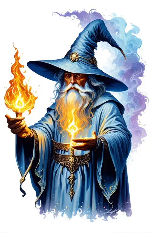 Wizard Casting A Spell