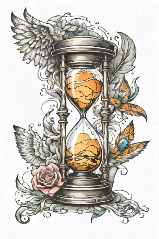 Hourglass With Wings