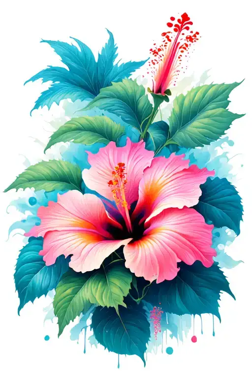 Hibiscus Flower Blooming