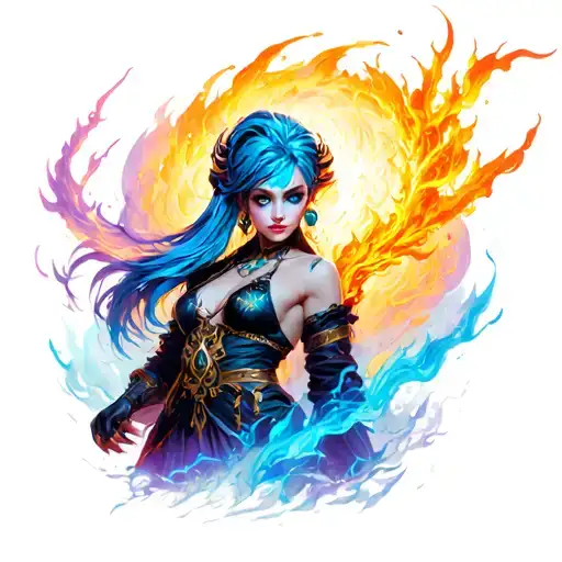 Jinx And Powder From Arcane League Of Legends