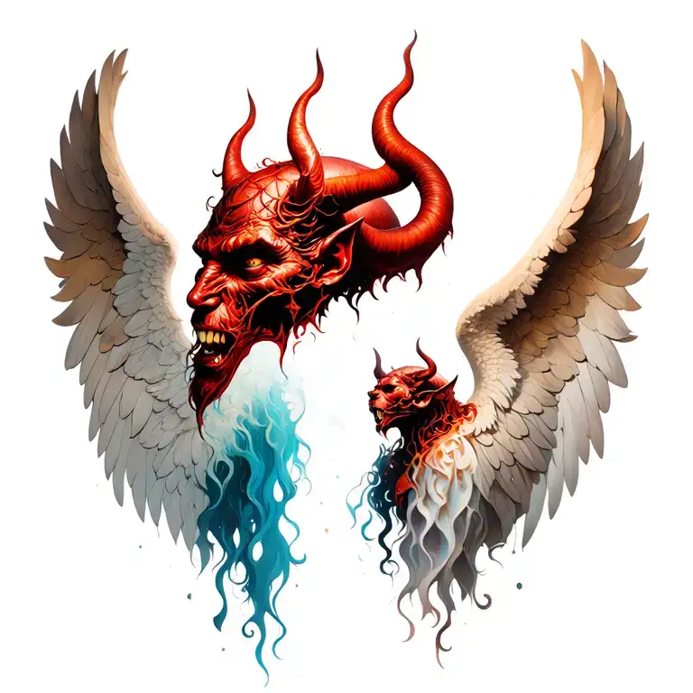 Devil Angel Half Demon