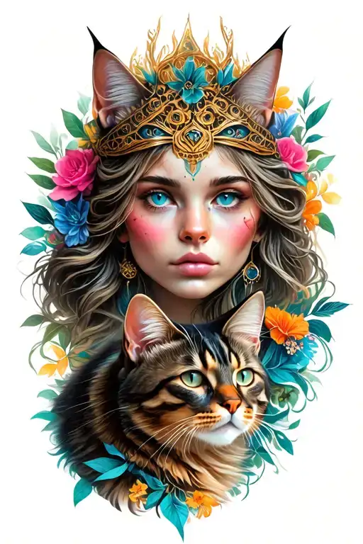 Freya And Cats And Brisingamen