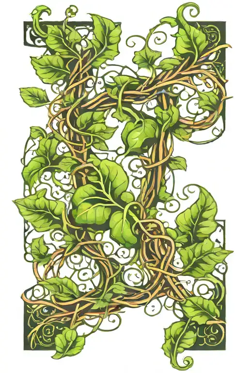 Vibrant Green Vine Wrapping