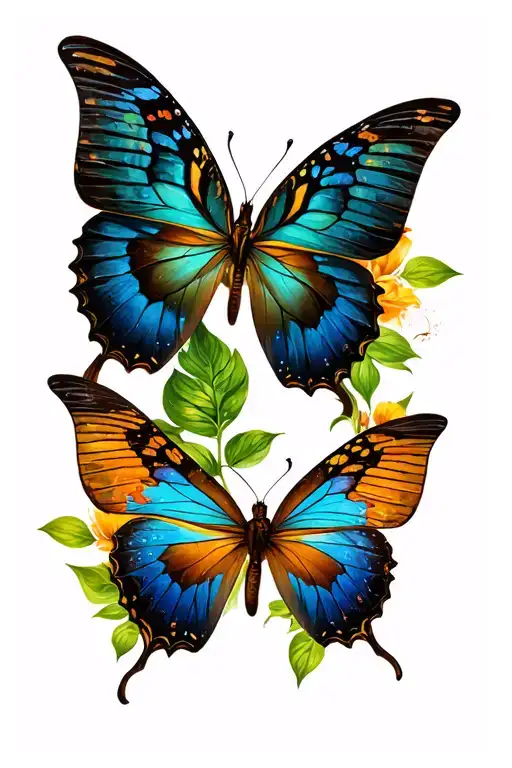 Butterfly Patterns Intertwined