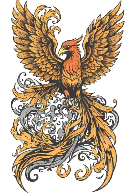 Phoenix Rising From The Ashes