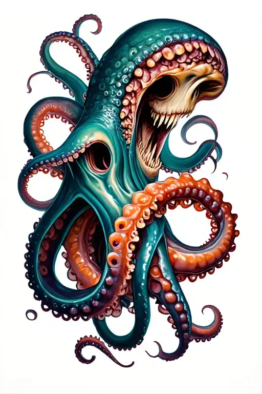 Tentacles Wrapping Around Arm Sleeve Hyper Realistic