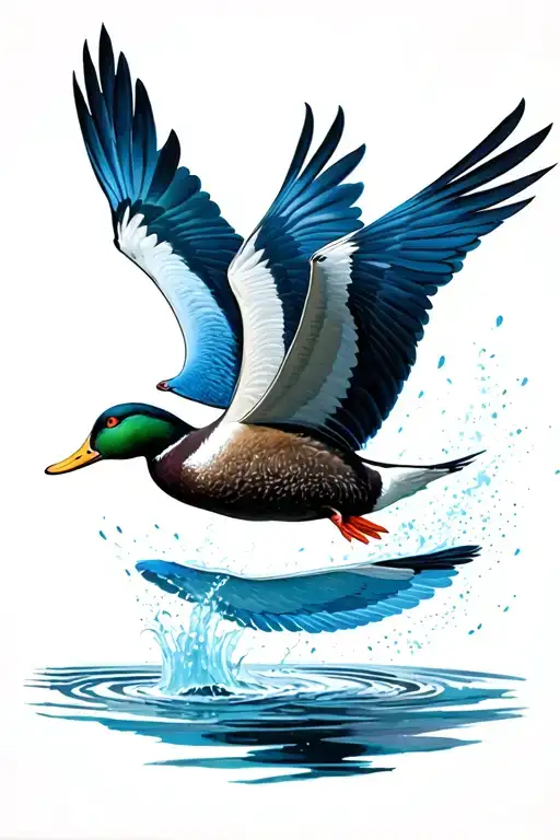 Waterfowl Flying