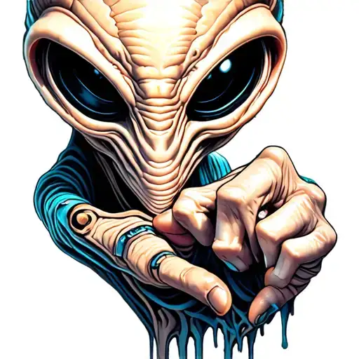 Alien Giving You The Finger