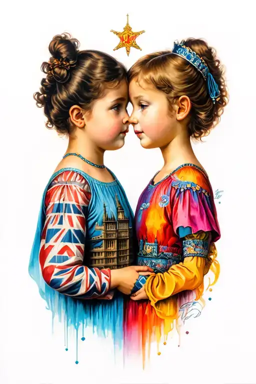 London Is Two Opposite Sex Children