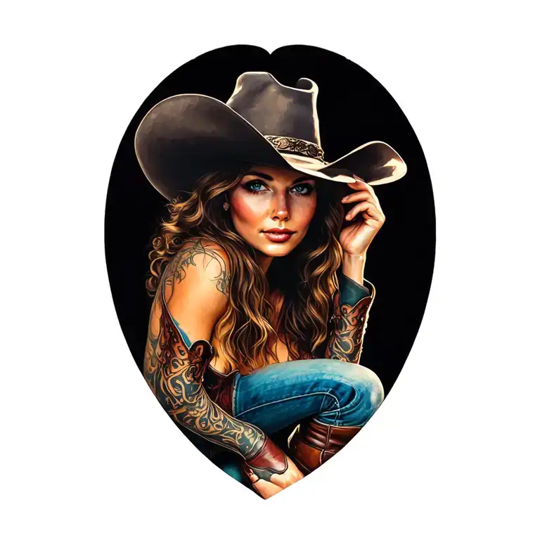 Cowgirl Boots And Hat