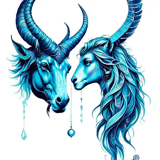 Aquarius And Capricorn Merging To Create A Powerful Symbol Love Soulmates 888