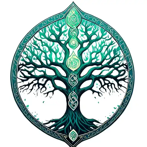 Shield Celtic Tree Of Life